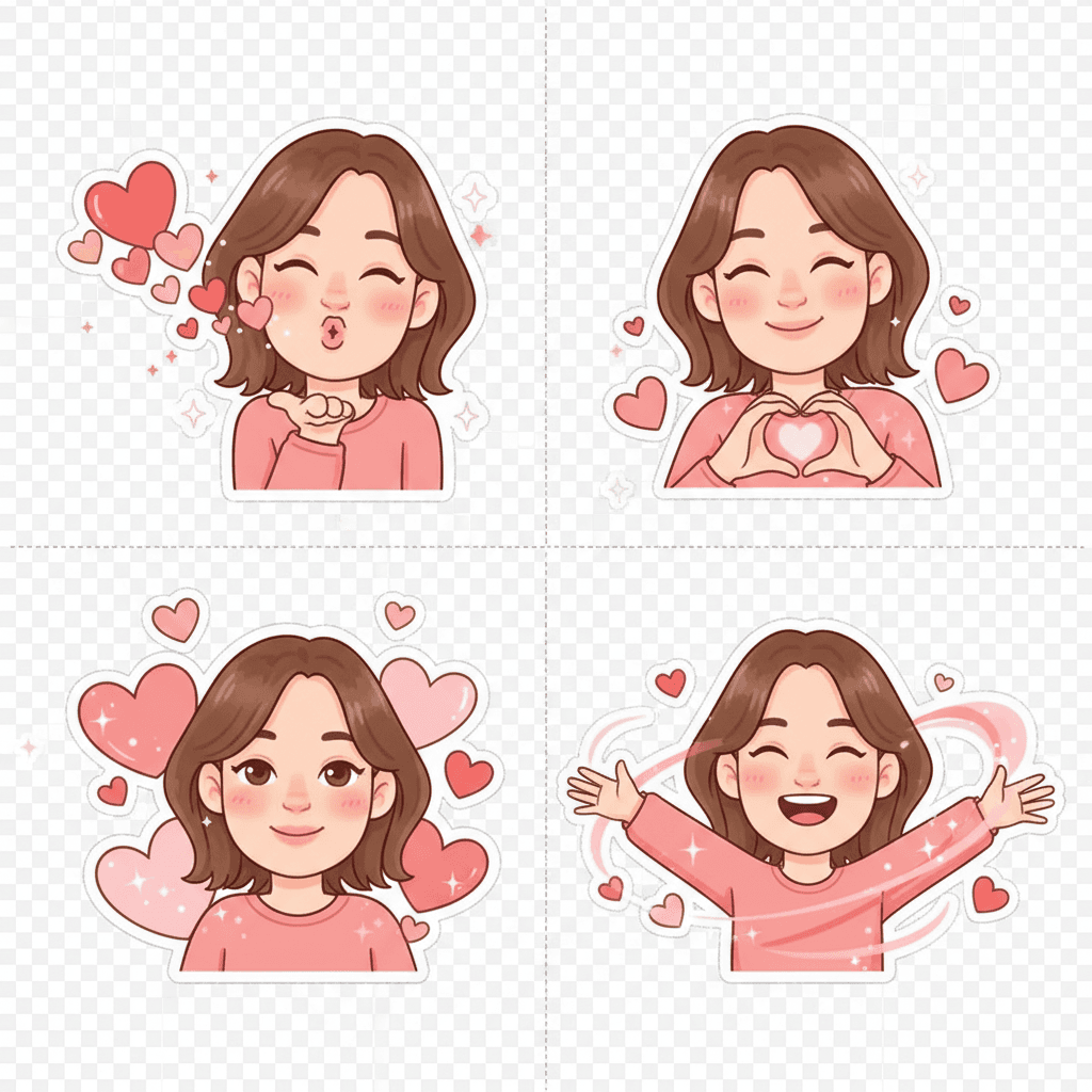 Love & Romance Pack (4 Stickers)